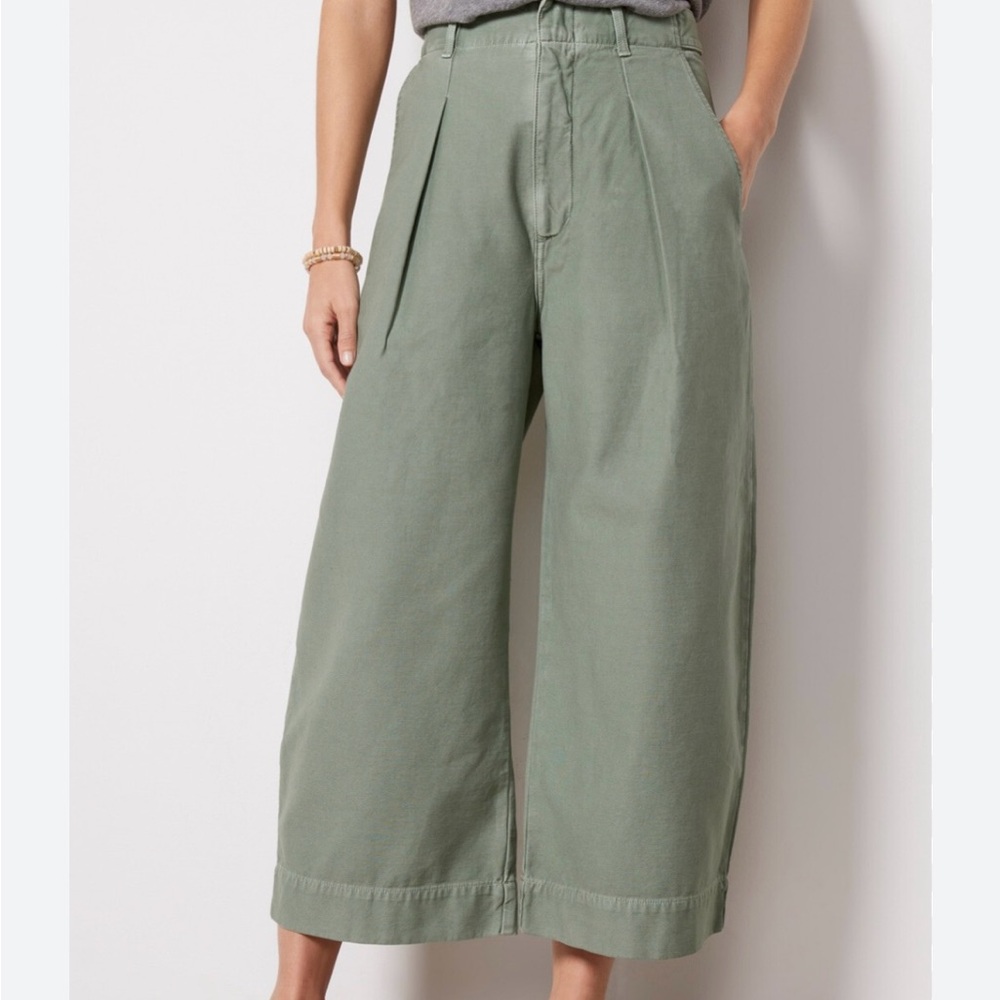 NWT Citizens of Humanity Lizette Paper Bag High Waist Cargo Pants  in "agave".